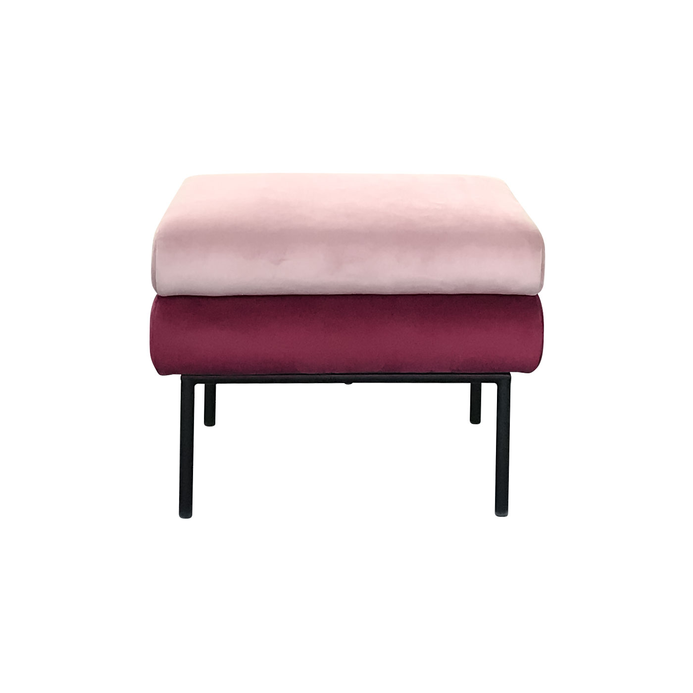 Blurred Lines Pink Ottoman
