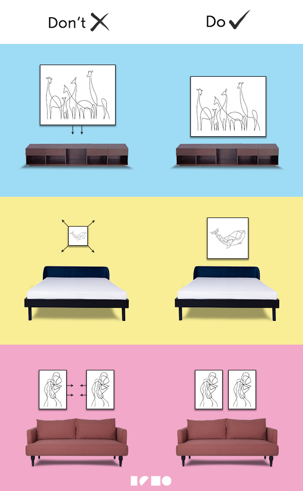 Dos and Don'ts of hanging art How to hang a photo